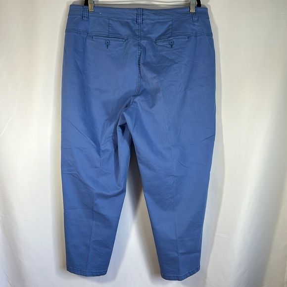 Penningtons Blue Slightly Curvy Fit Cropped Pants Size 20 - Picture 7 of 9